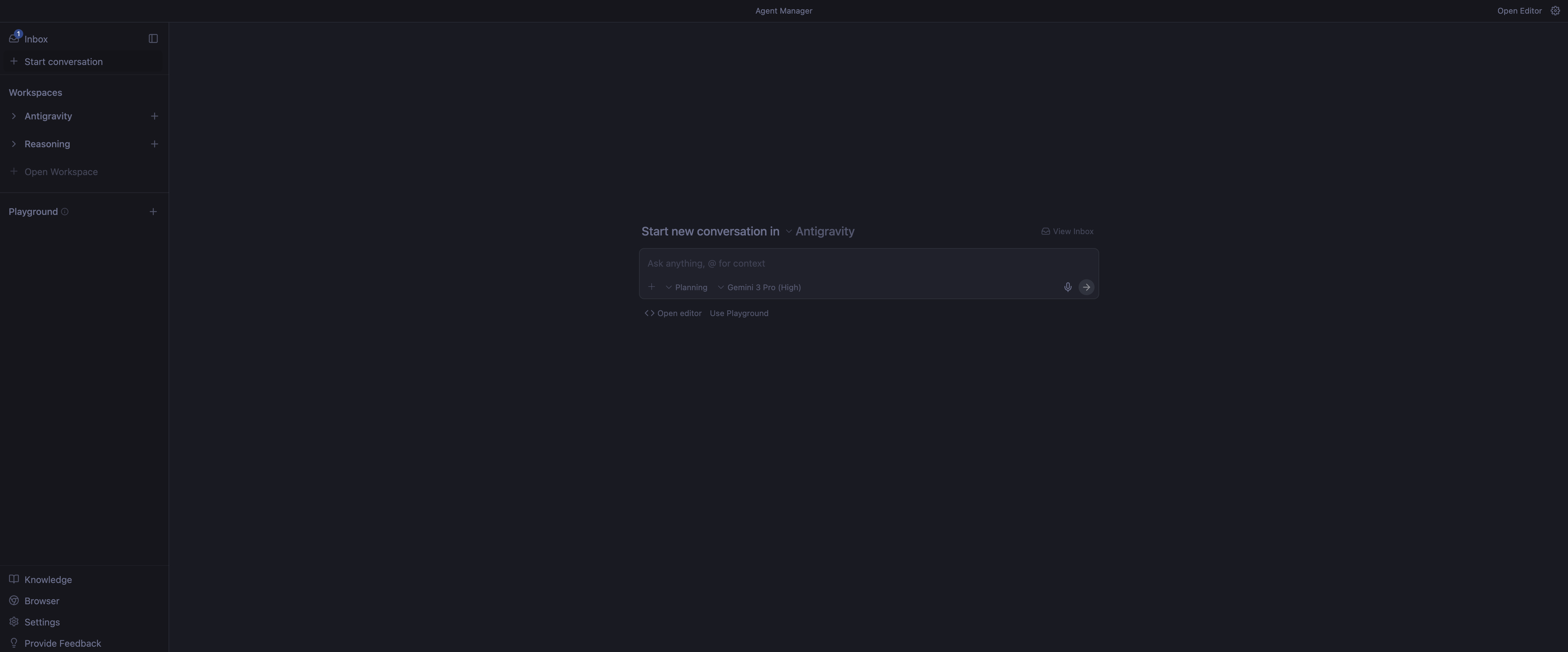 Antigravity Agent Manager
